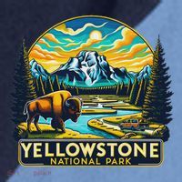 Yellowstone National Park Raglan Baseball Sleeve Shirt thumb 2