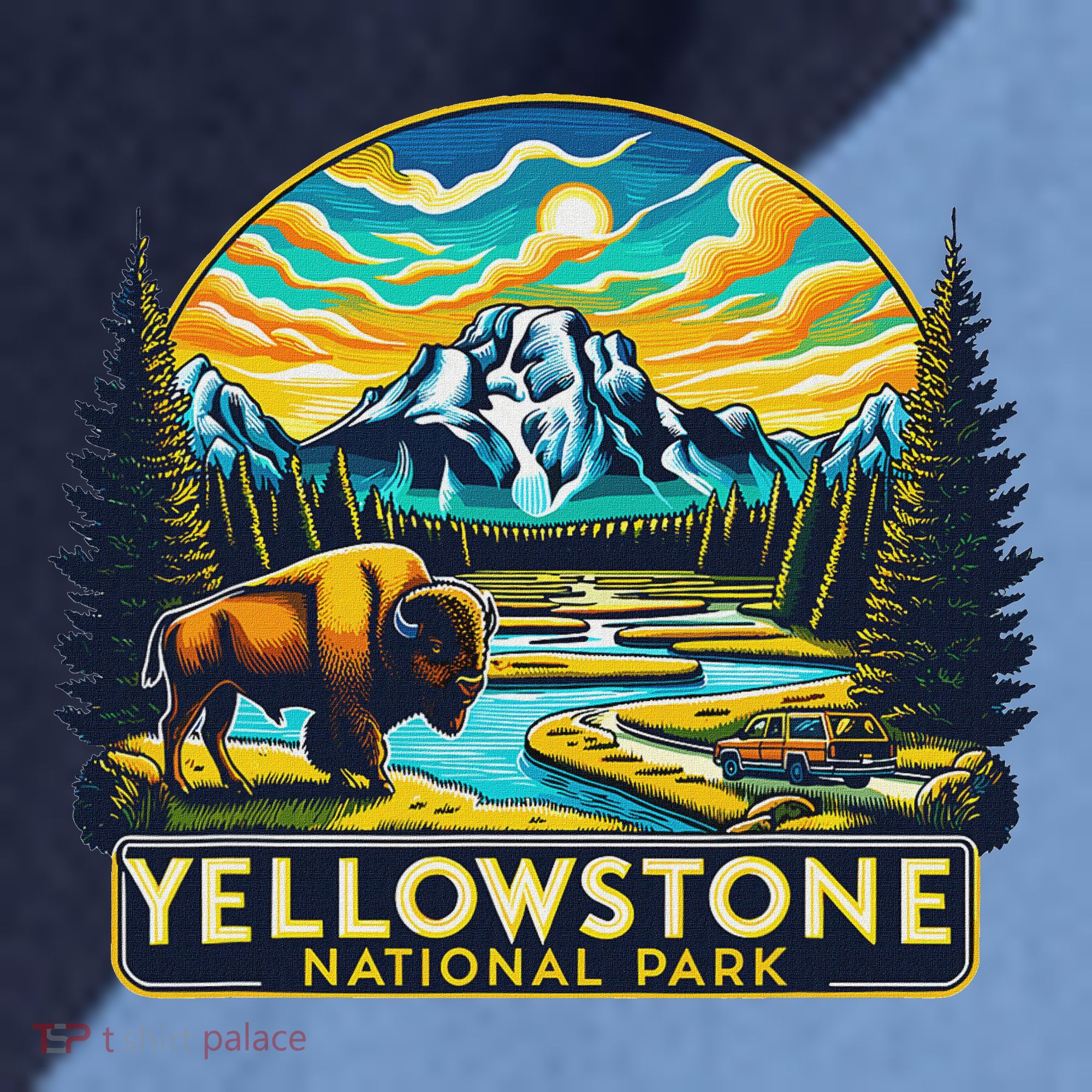 Yellowstone National Park Raglan Baseball Sleeve Shirt