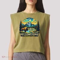 Yellowstone National Park Garment-Dyed Women's Muscle Tee thumb 2