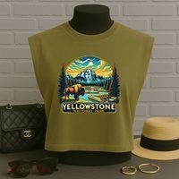 Yellowstone National Park Garment-Dyed Women's Muscle Tee thumb 3