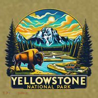Yellowstone National Park Garment-Dyed Women's Muscle Tee thumb 6