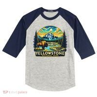 Yellowstone National Park Kids Colorblock Raglan Jersey thumb 0