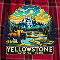 Yellowstone National Park Women's Flannel Plaid Pajama Pants thumb 2