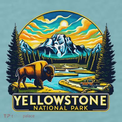 Yellowstone National Park Sueded Cloud Jersey T-Shirt