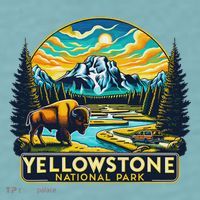 Yellowstone National Park Sueded Cloud Jersey T-Shirt thumb 2