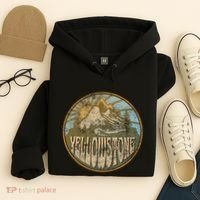 Yellowstone National Park Nature Mountains Hiking Outdoors Hoodie thumb 4