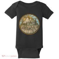 Yellowstone National Park Nature Mountains Hiking Outdoors Baby Bodysuit thumb 0