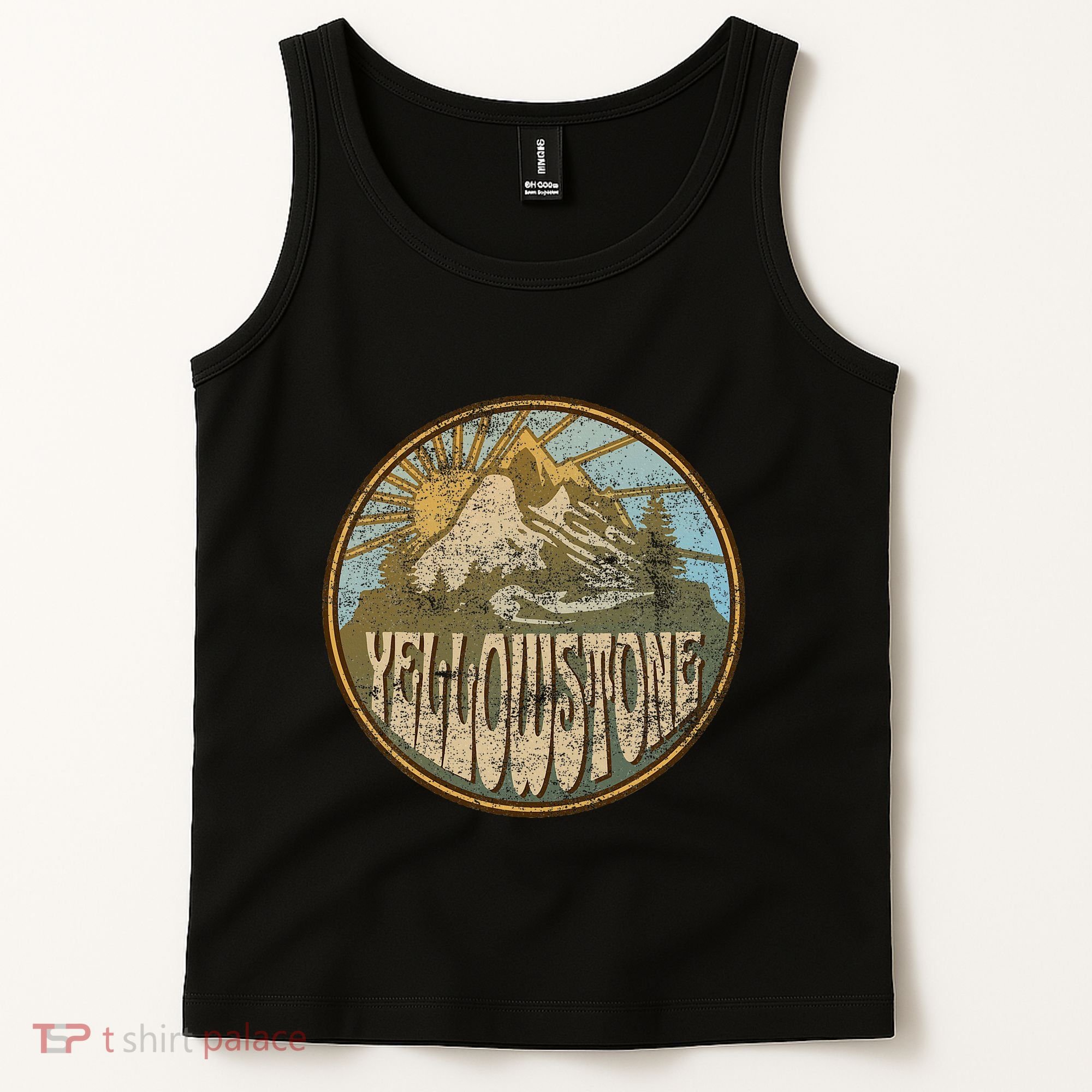 Yellowstone National Park Nature Mountains Hiking Outdoors Tank Top