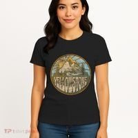 Yellowstone National Park Nature Mountains Hiking Outdoors Women's T-Shirt thumb 4