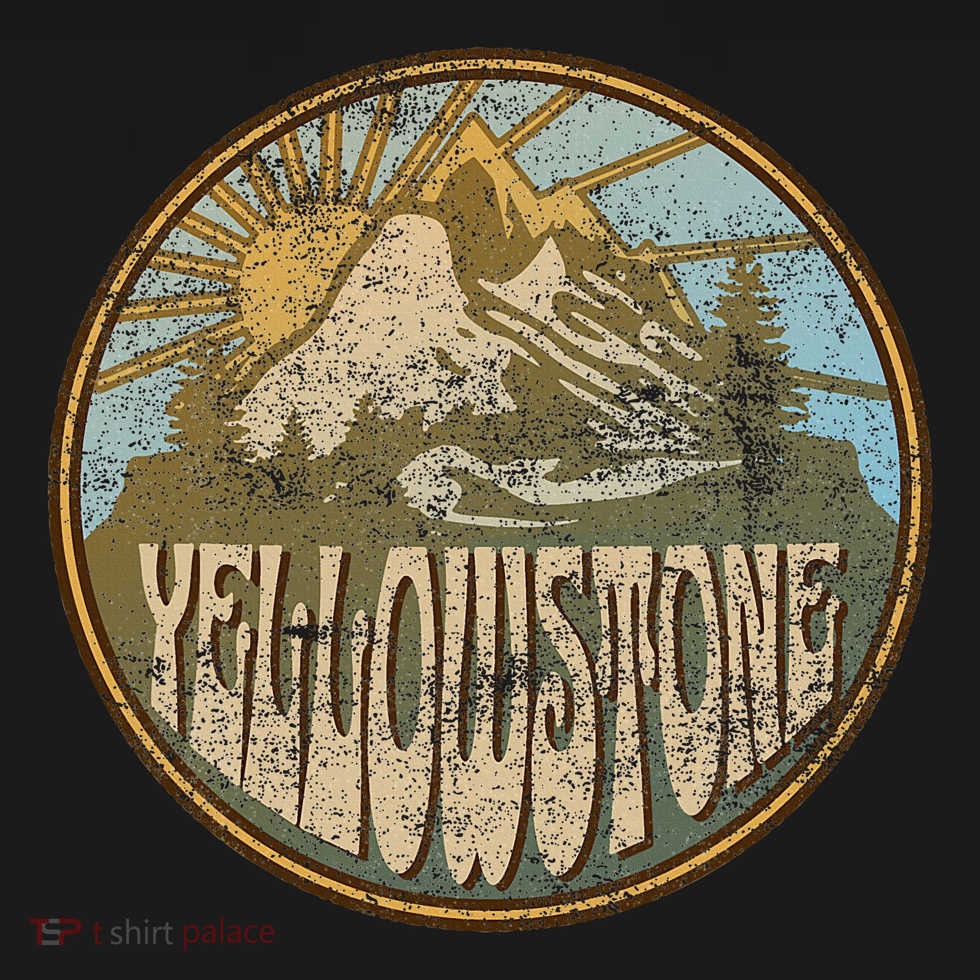 Yellowstone National Park Nature Mountains Hiking Outdoors Women's T-Shirt