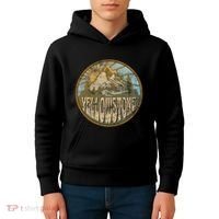 Yellowstone National Park Nature Mountains Hiking Outdoors Kids Hoodie thumb 4