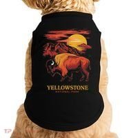 Yellowstone National Park Sun Bison Graphic Doggie Tank thumb 0