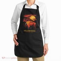 Yellowstone National Park Sun Bison Graphic Apron thumb 2