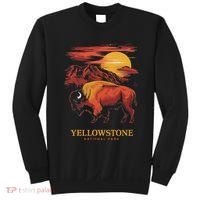 Yellowstone National Park Sun Bison Graphic Sweatshirt thumb 0