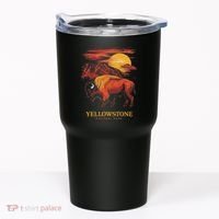 Yellowstone National Park Sun Bison Graphic Tumbler thumb 0