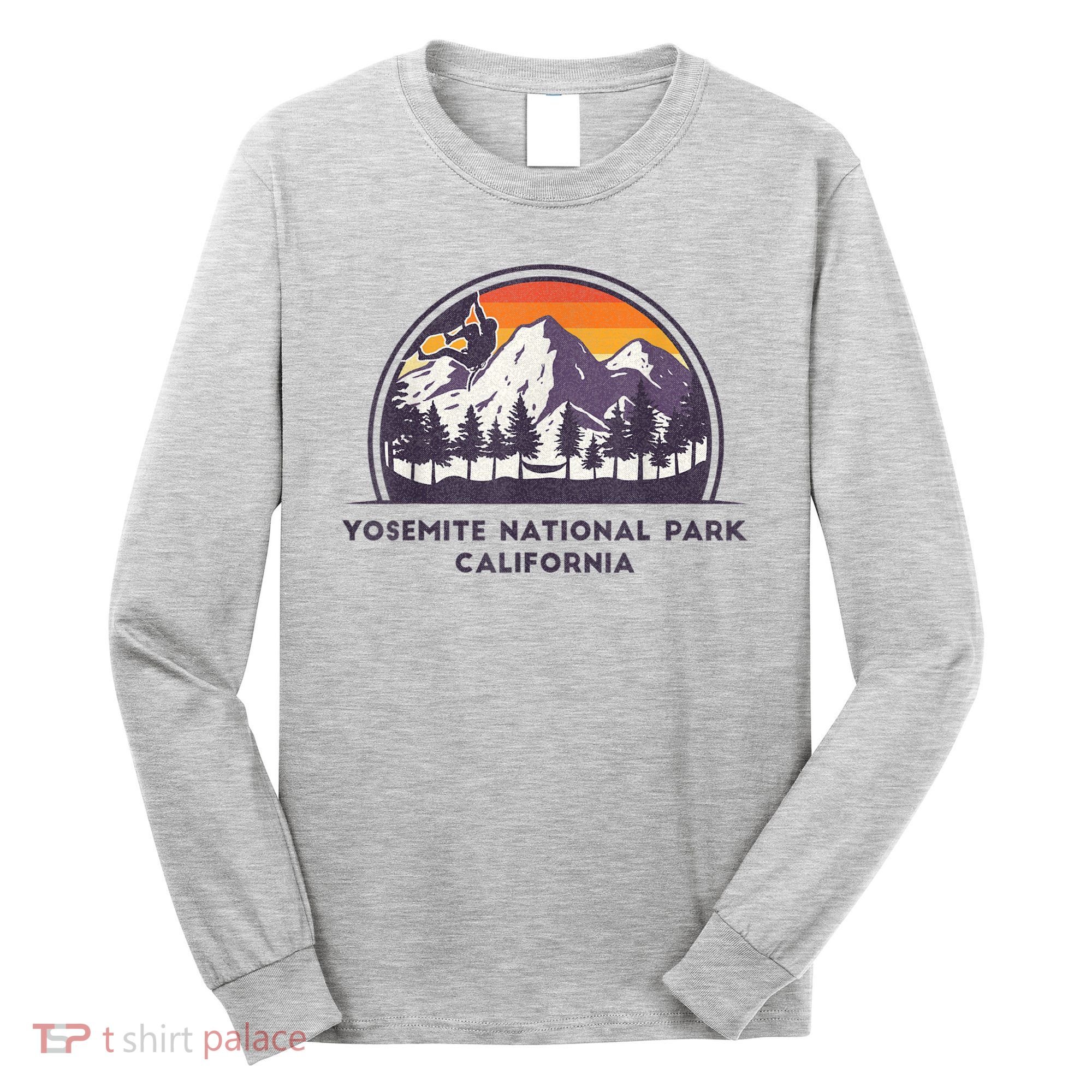 Yosemite National Park, California Rock Climbing Hiking Long Sleeve Shirt