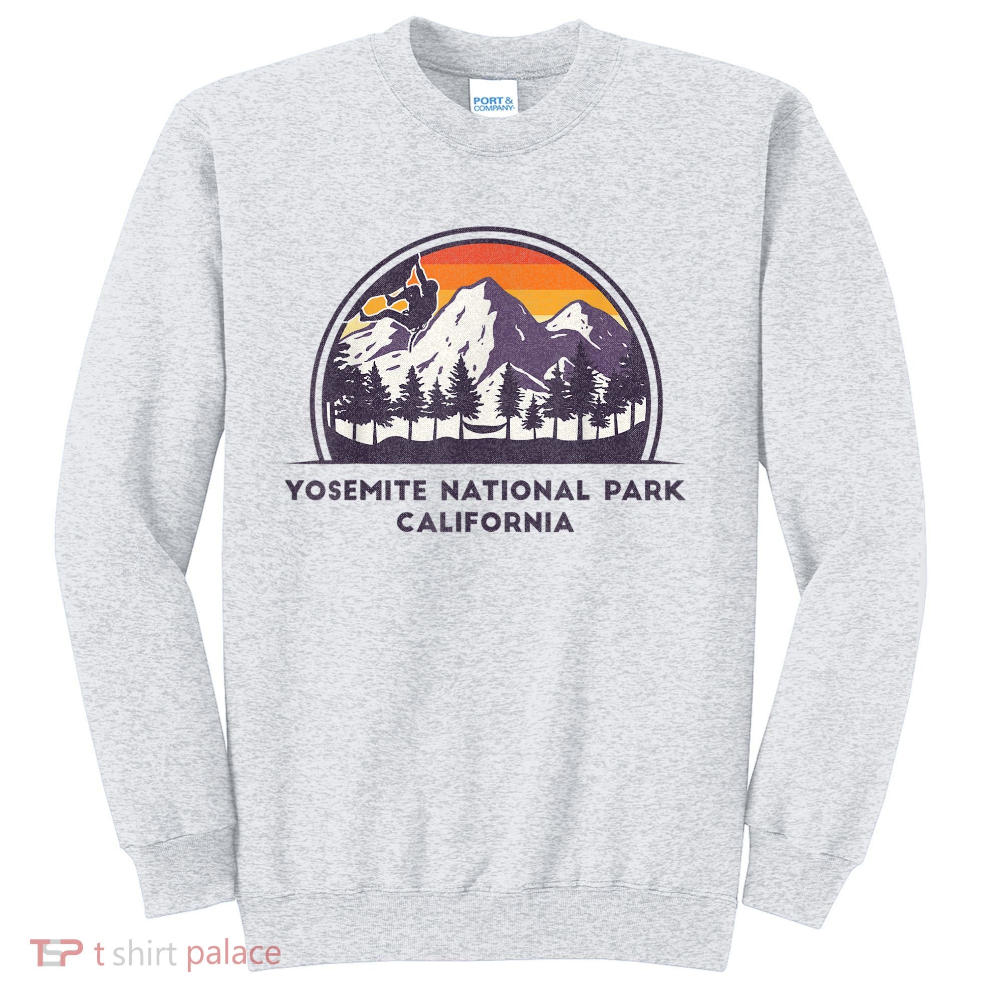 Yosemite National Park, California Rock Climbing Hiking Sweatshirt