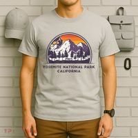 Yosemite National Park, California Rock Climbing Hiking T-Shirt thumb 6