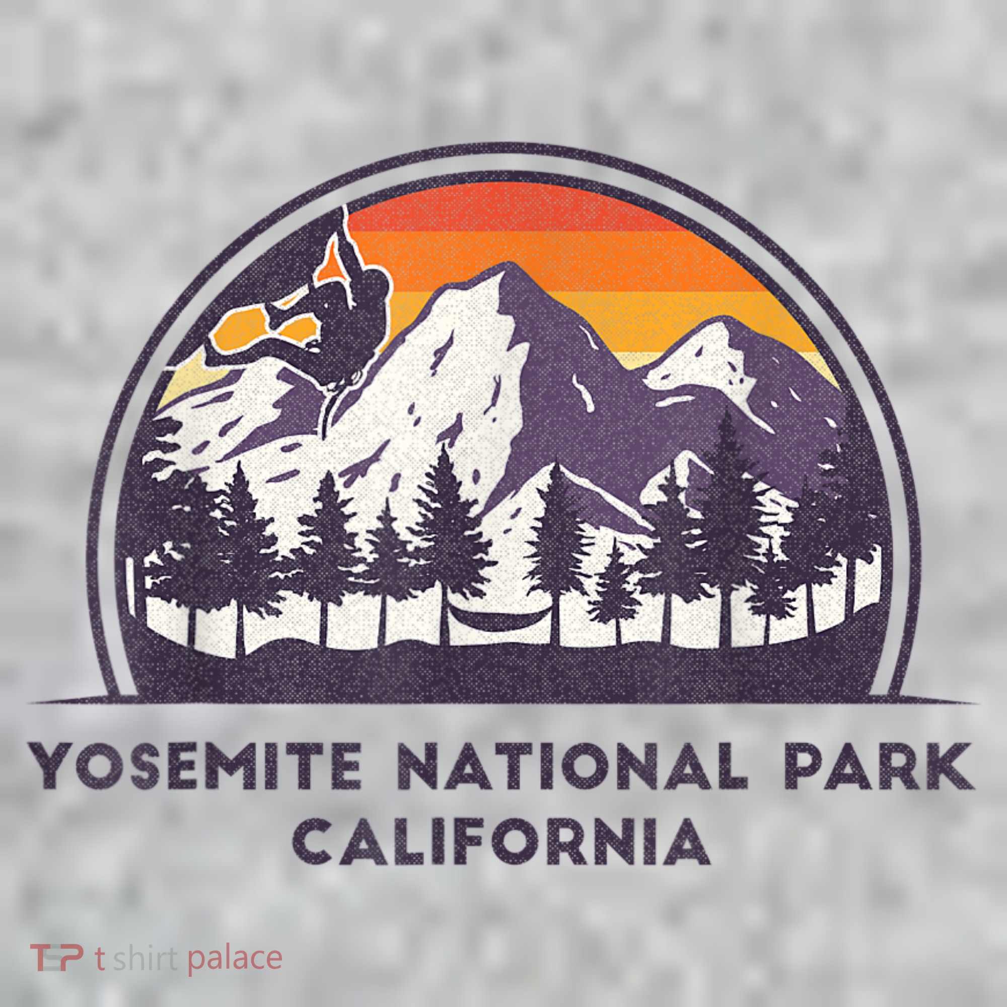 Yosemite National Park, California Rock Climbing Hiking T-Shirt