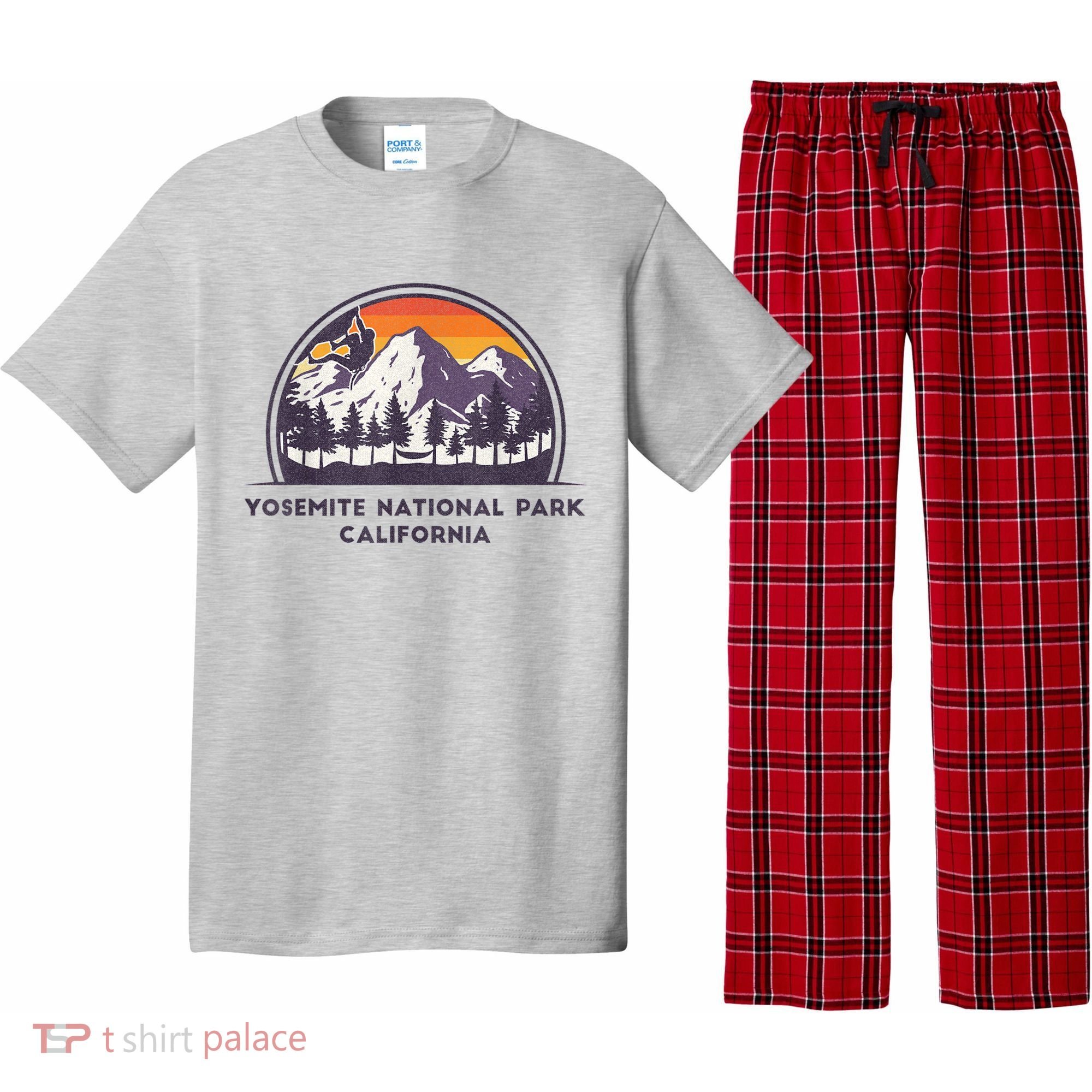 Yosemite National Park, California Rock Climbing Hiking Pajama Set