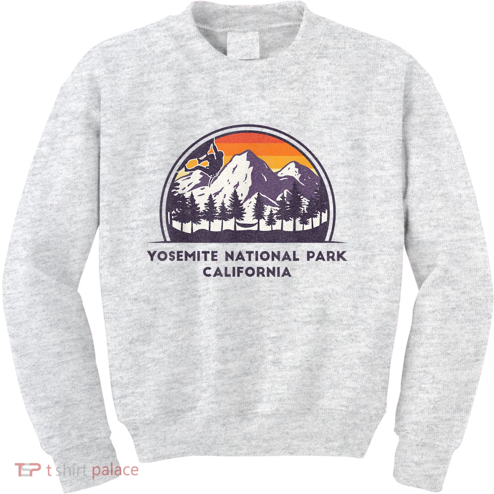 Yosemite National Park, California Rock Climbing Hiking Kids Sweatshirt