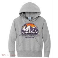 Yosemite National Park, California Rock Climbing Hiking Kids Hoodie thumb 0