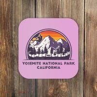 Yosemite National Park, California Rock Climbing Hiking Coaster thumb 0