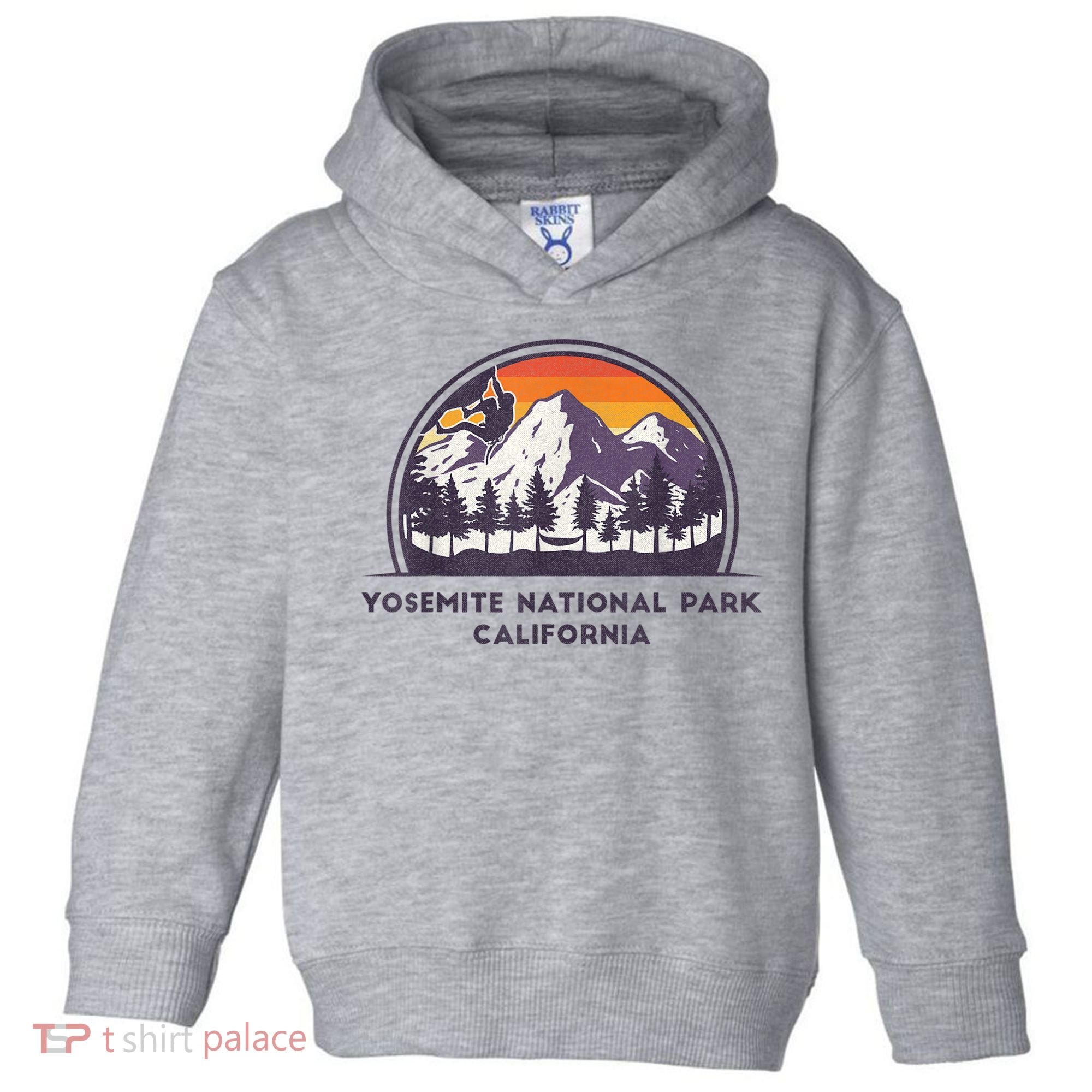 Yosemite National Park, California Rock Climbing Hiking Toddler Hoodie