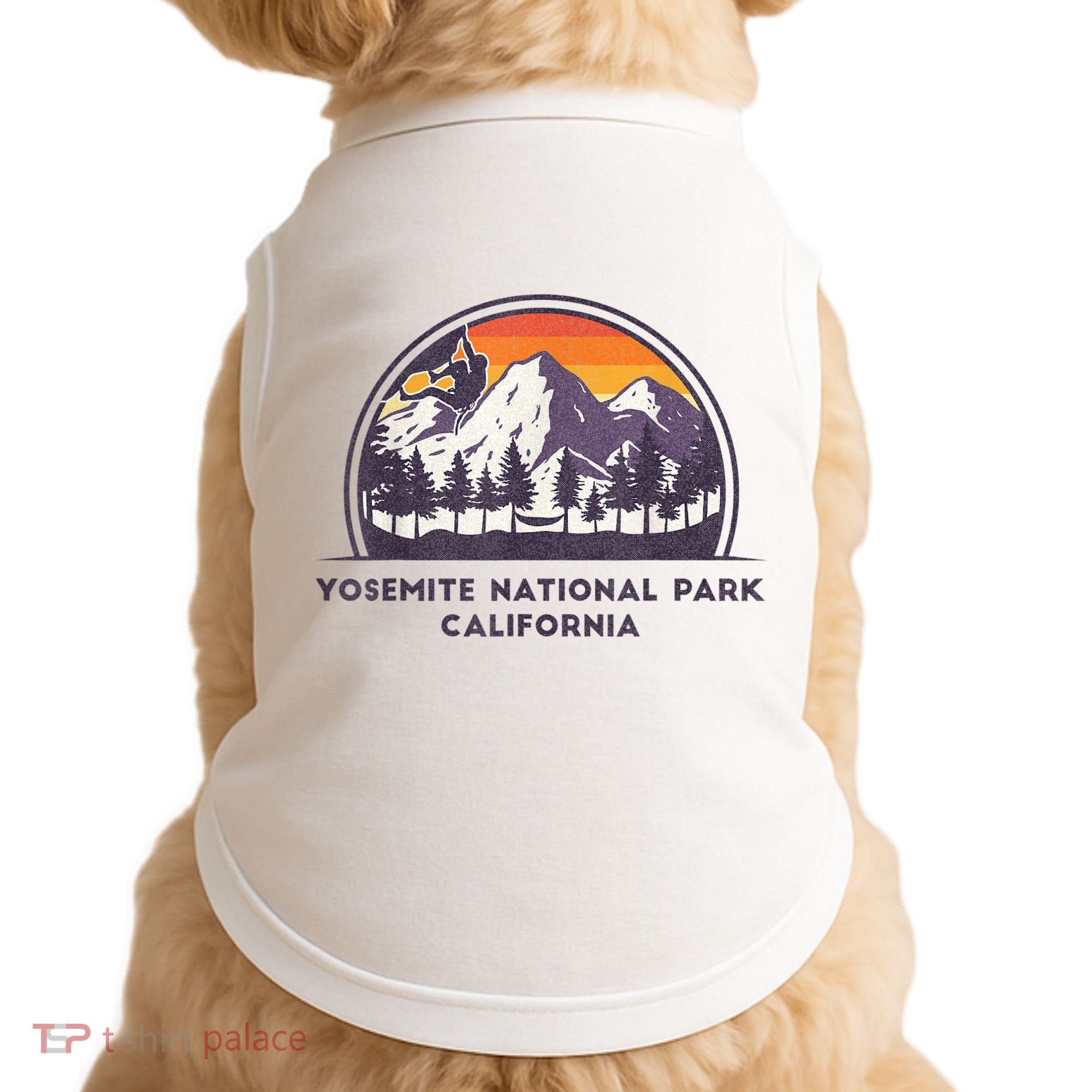 Yosemite National Park, California Rock Climbing Hiking Doggie Tank