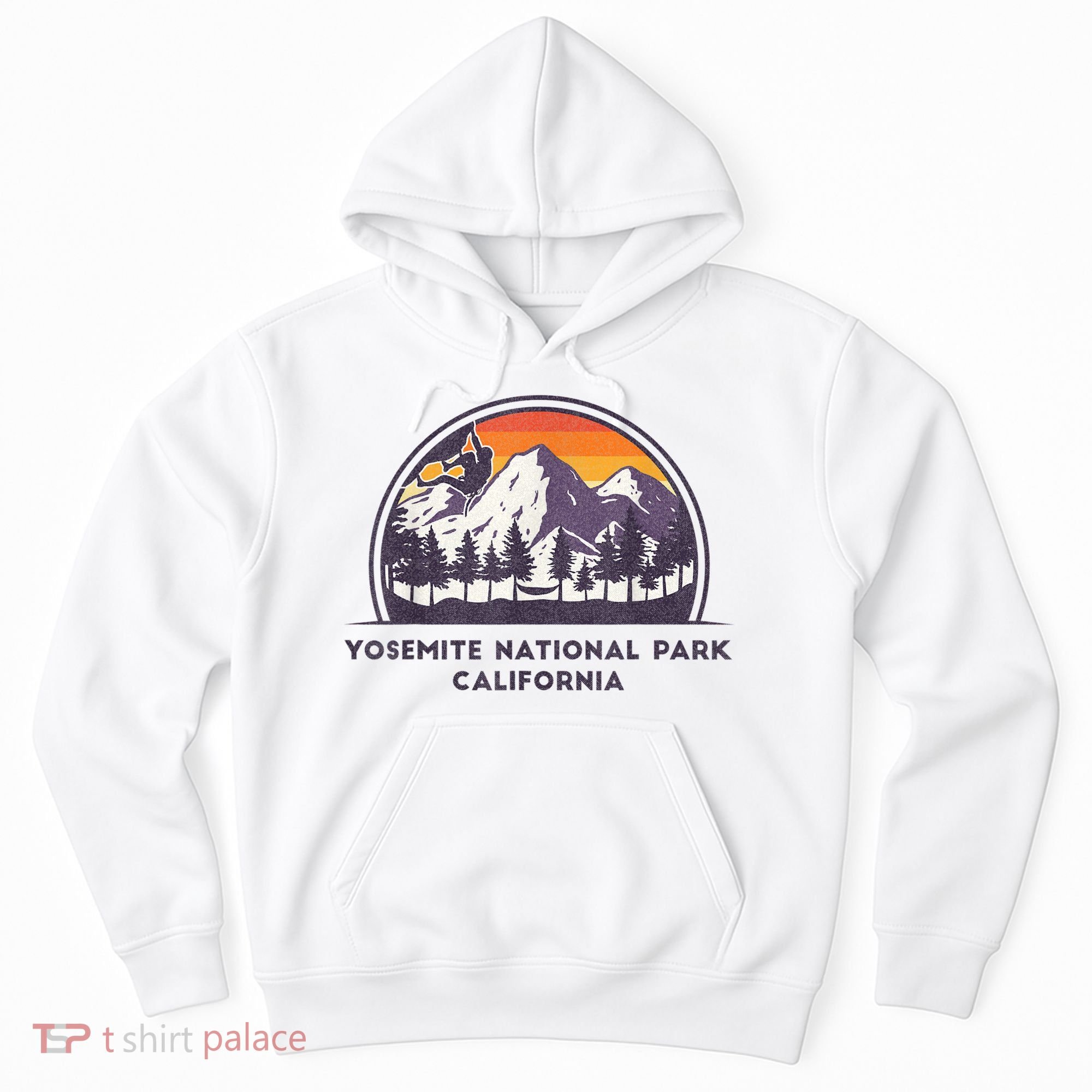 Yosemite National Park, California Rock Climbing Hiking Hoodie