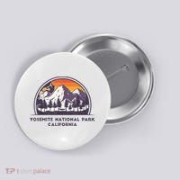 Yosemite National Park, California Rock Climbing Hiking Button thumb 0