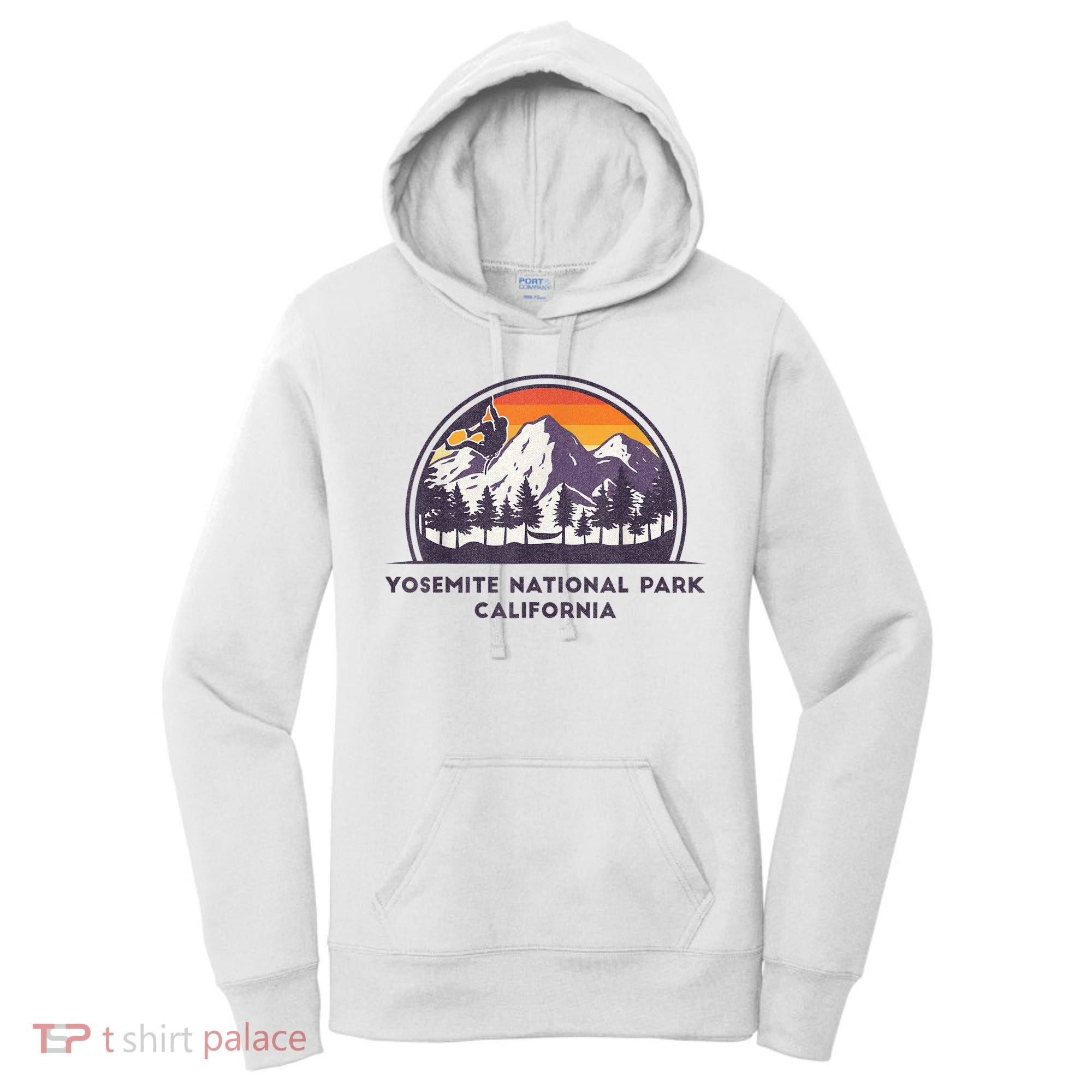 Yosemite National Park, California Rock Climbing Hiking Women's Hoodie