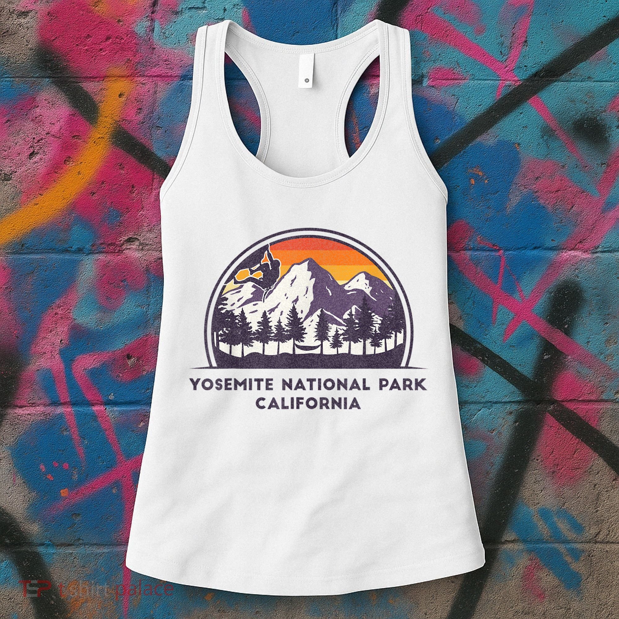 Yosemite National Park, California Rock Climbing Hiking Women's Tank Top