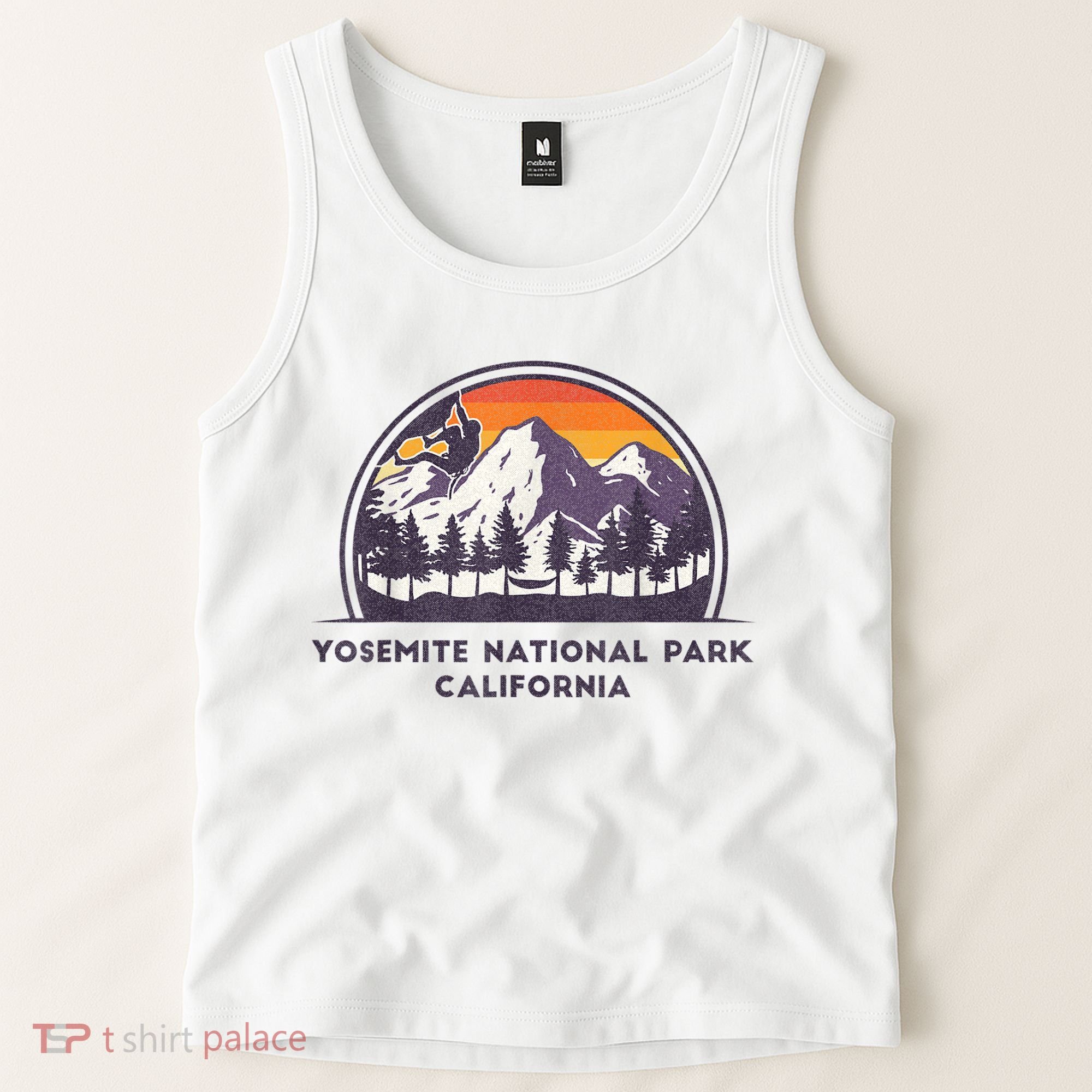 Yosemite National Park, California Rock Climbing Hiking Tank Top