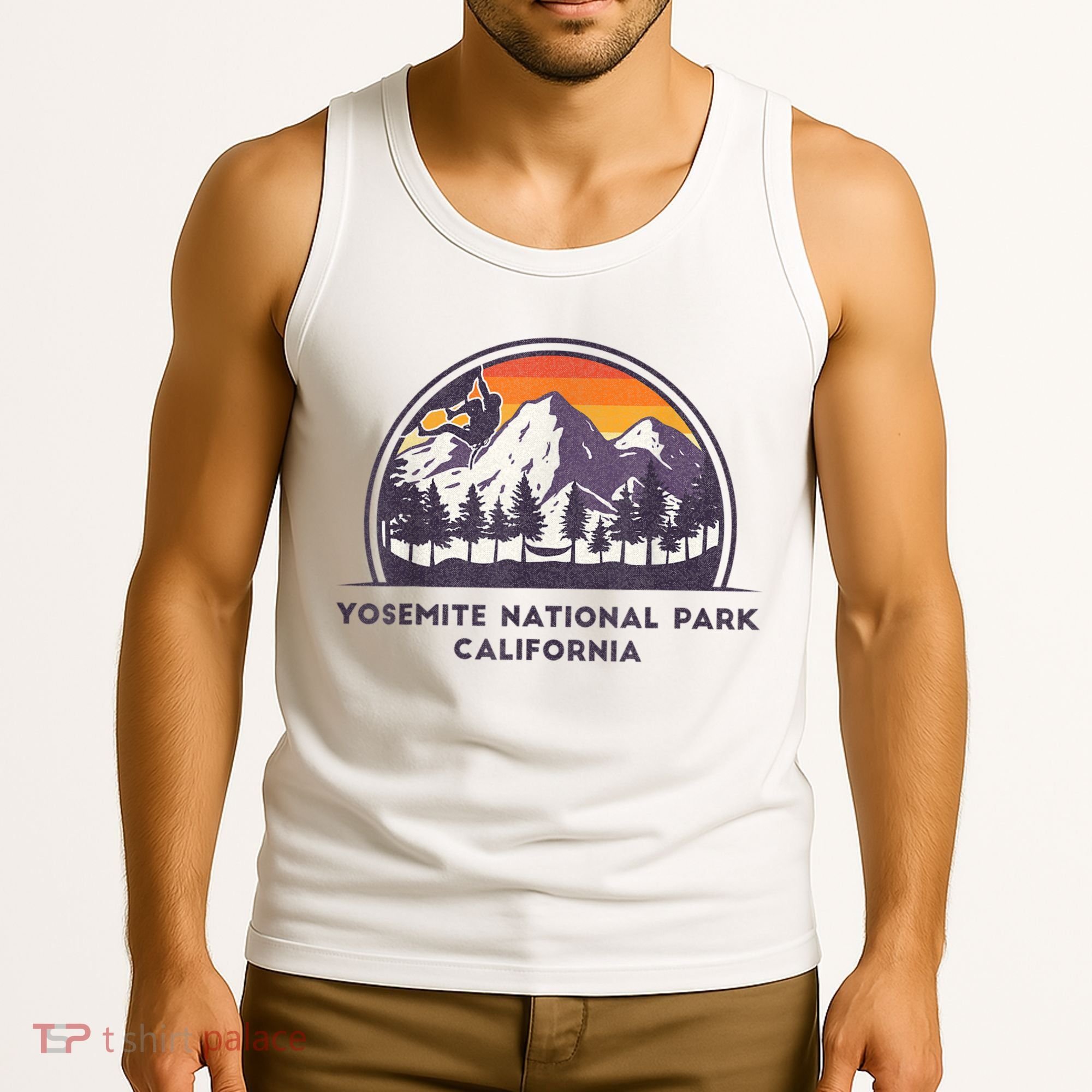 Yosemite National Park, California Rock Climbing Hiking Tank Top