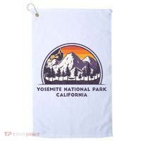 Yosemite National Park, California Rock Climbing Hiking Golf Towel thumb 0