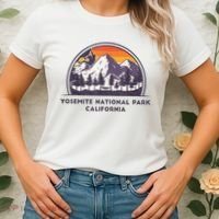 Yosemite National Park, California Rock Climbing Hiking Women's T-Shirt thumb 2