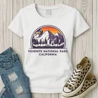 Yosemite National Park, California Rock Climbing Hiking Women's T-Shirt thumb 3