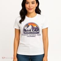 Yosemite National Park, California Rock Climbing Hiking Women's T-Shirt thumb 4