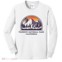 Yosemite National Park, California Rock Climbing Hiking Kids Long Sleeve Shirt thumb 0