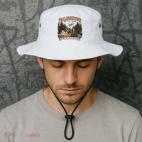 Yellowstone National Park Do Not Pet The Fluffy Cows Bucket Hat thumb 2