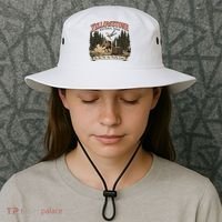 Yellowstone National Park Do Not Pet The Fluffy Cows Bucket Hat thumb 3