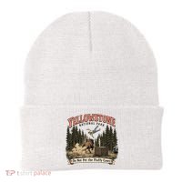 Yellowstone National Park Do Not Pet The Fluffy Cows Beanie thumb 0