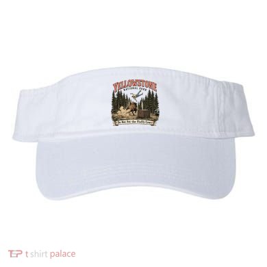 Yellowstone National Park Do Not Pet The Fluffy Cows Visor