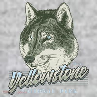 Yellowstone National Park Wolf Logo The Baniff Cuffed Pom Beanie thumb 2