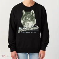 Yellowstone National Park Wolf Logo Women's Sweatshirt thumb 0