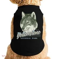 Yellowstone National Park Wolf Logo Doggie Tank thumb 0