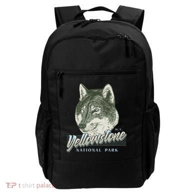 Yellowstone National Park Wolf Logo Backpack