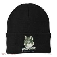Yellowstone National Park Wolf Logo Beanie thumb 0