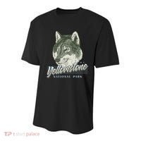 Yellowstone National Park Wolf Logo Youth Performance Sprint T-Shirt thumb 0